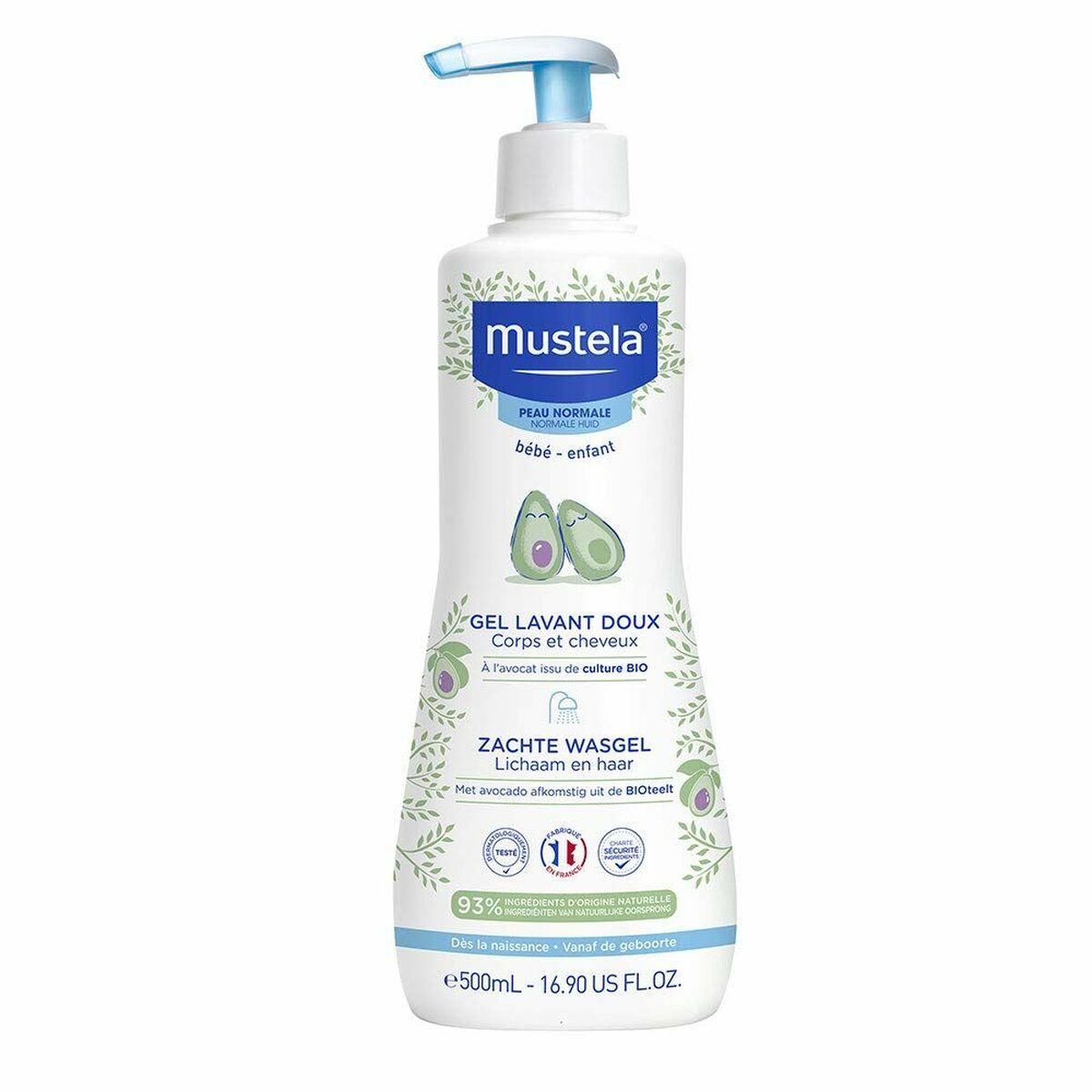 Kindergel und Shampoo für atopische Haut Mustela Niño 500 ml