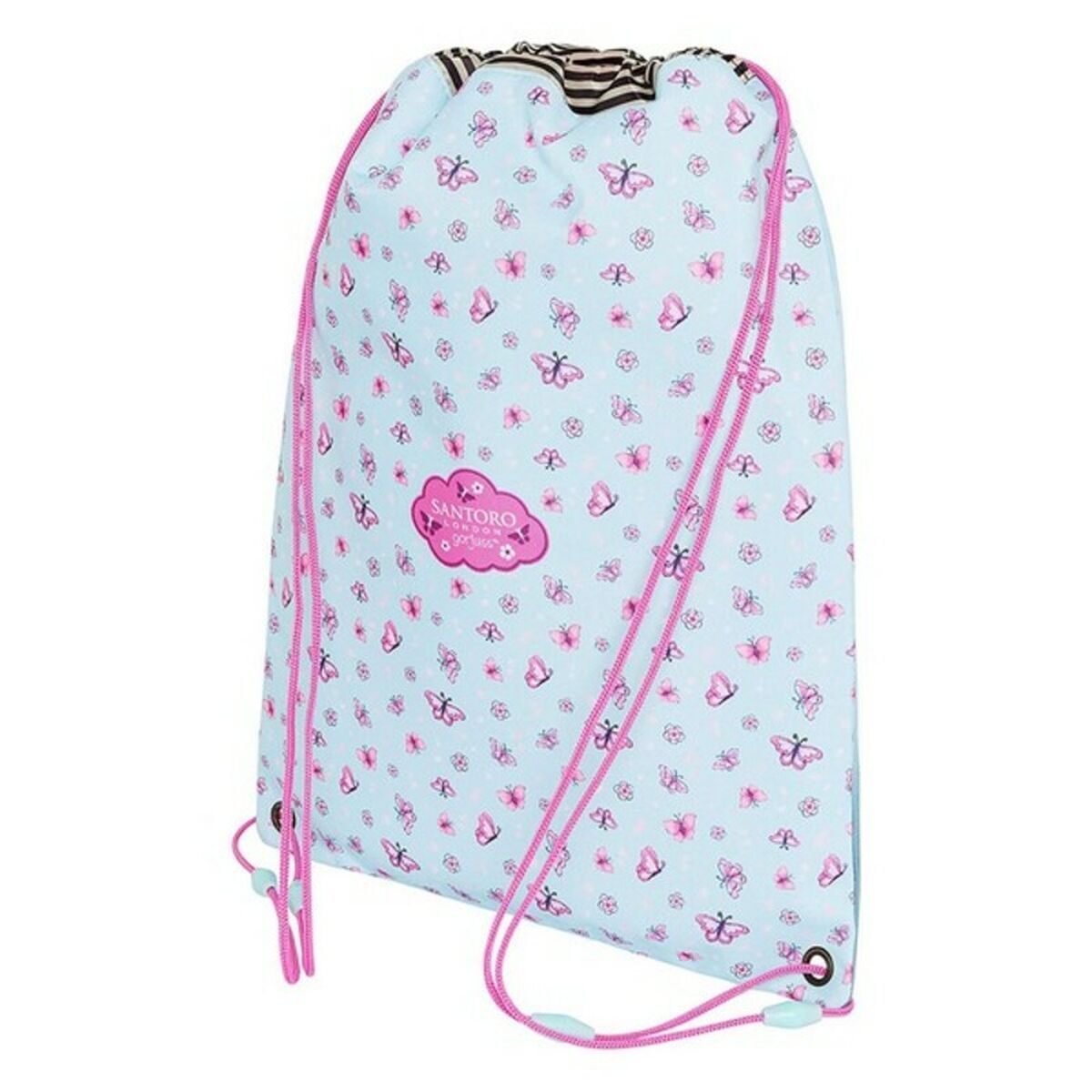 Backpack with Strings Gorjuss Cherry Blossom Turquoise