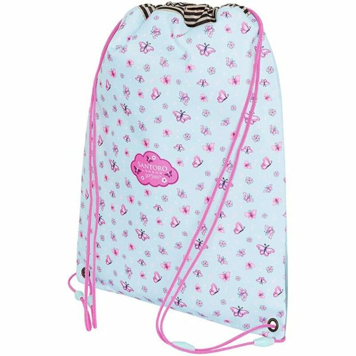 Backpack with Strings Gorjuss Cherry Blossom Turquoise