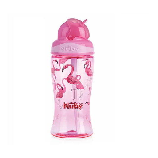 Trainingsglas Nûby Flip-it Pink Flamingo 360 ml