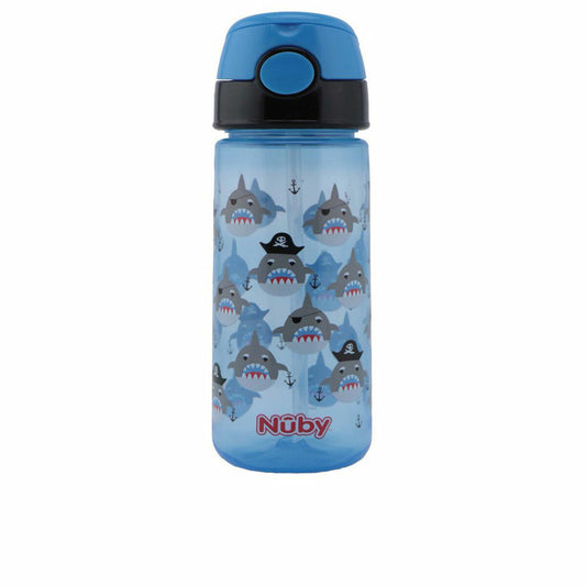 Trainingsglas Nûby Taza Shark 540 ml Blau