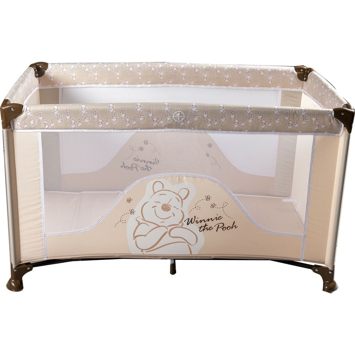 Travel cot Winnie The Pooh CZ10609 120 x 65 x 76 cm Beige