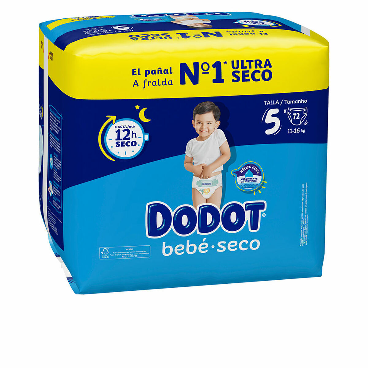 Nappies Dodot Etapas 5 11-16 kg (72 Units)