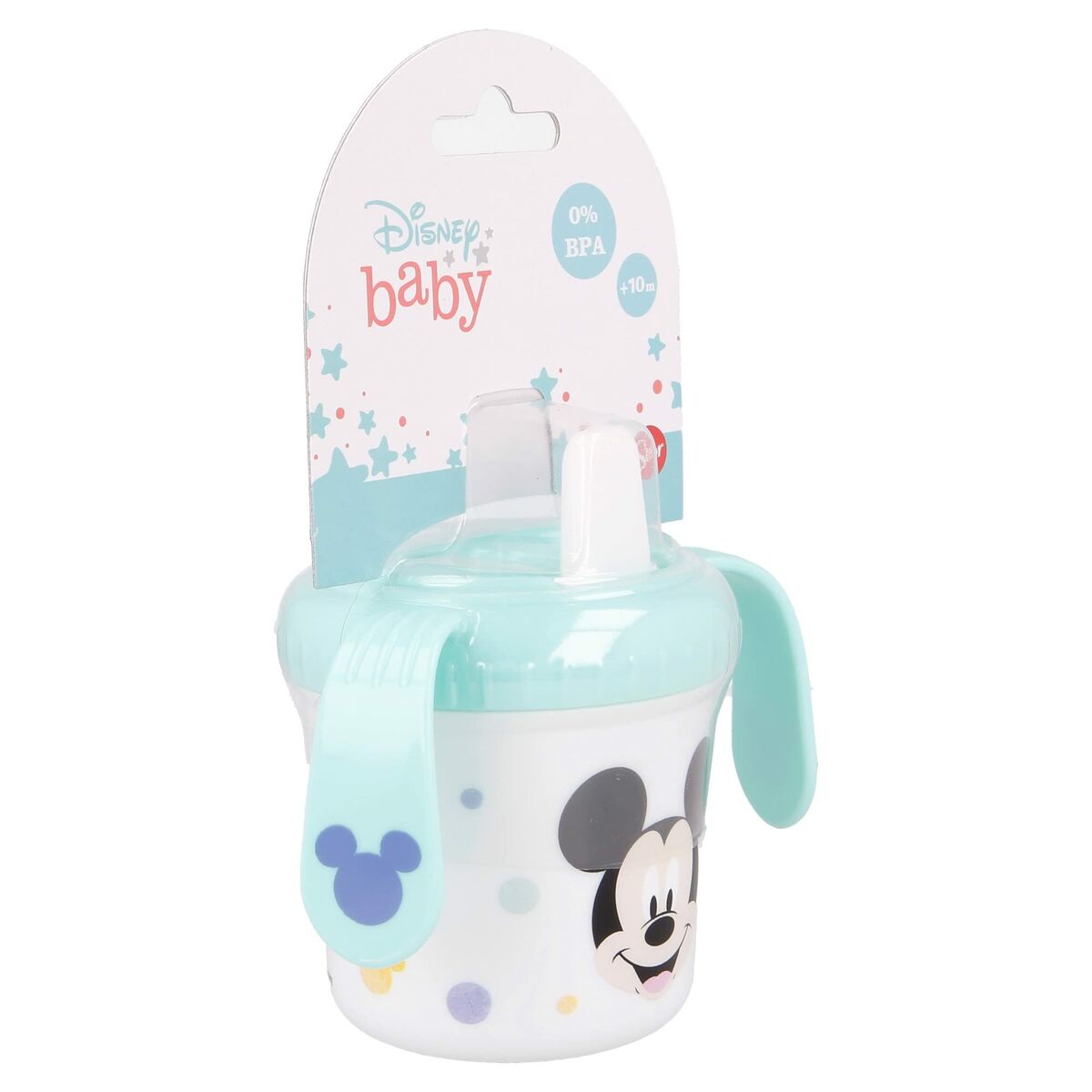 Trainingsglas Mickey Mouse Cool Like mit Griffen 250 ml