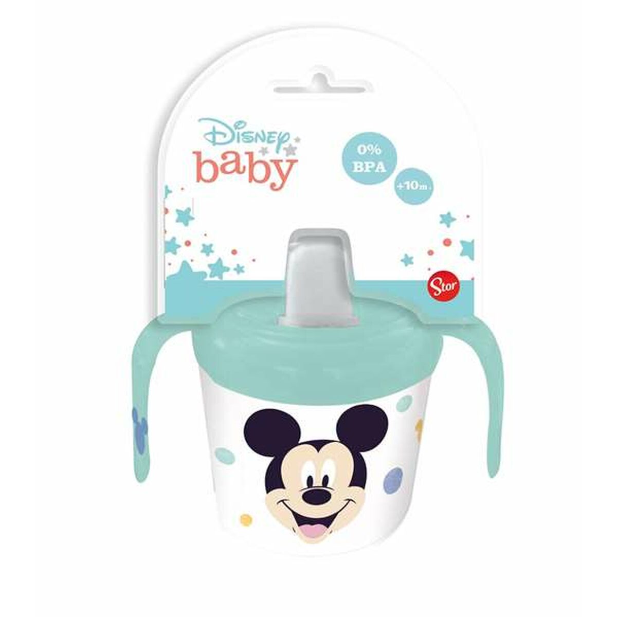 Trainingsglas Mickey Mouse Cool Like mit Griffen 250 ml