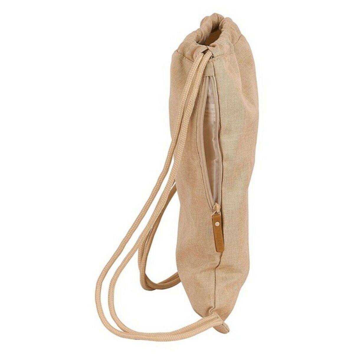 Backpack with Strings Safta Beige