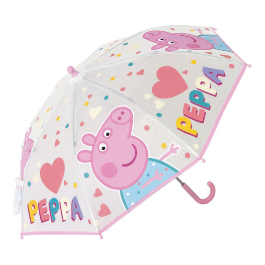 Regenschirm Peppa Pig Spaß Hellrosa (Ø 80 cm)