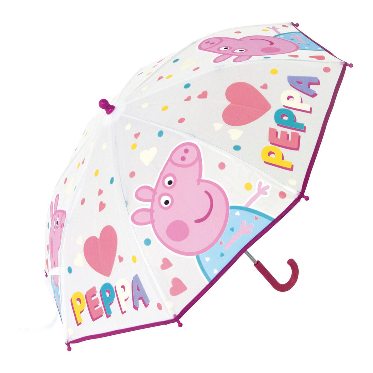 Regenschirm Peppa Pig Spaß Rosa (Ø 80 cm)