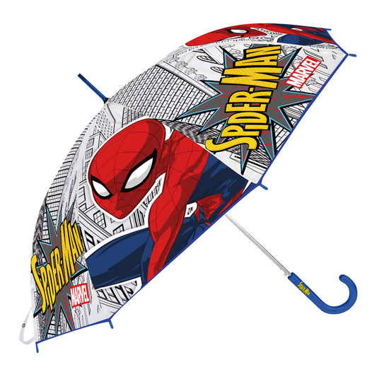 Regenschirm Spiderman Große Macht Rot Blau (Ø 80 cm)