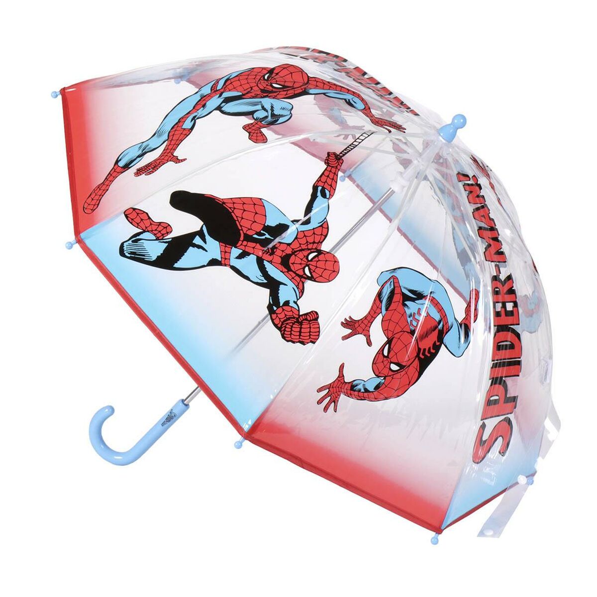 Regenschirm Spiderman Ø 71 cm Blau Rot PoE 45 cm