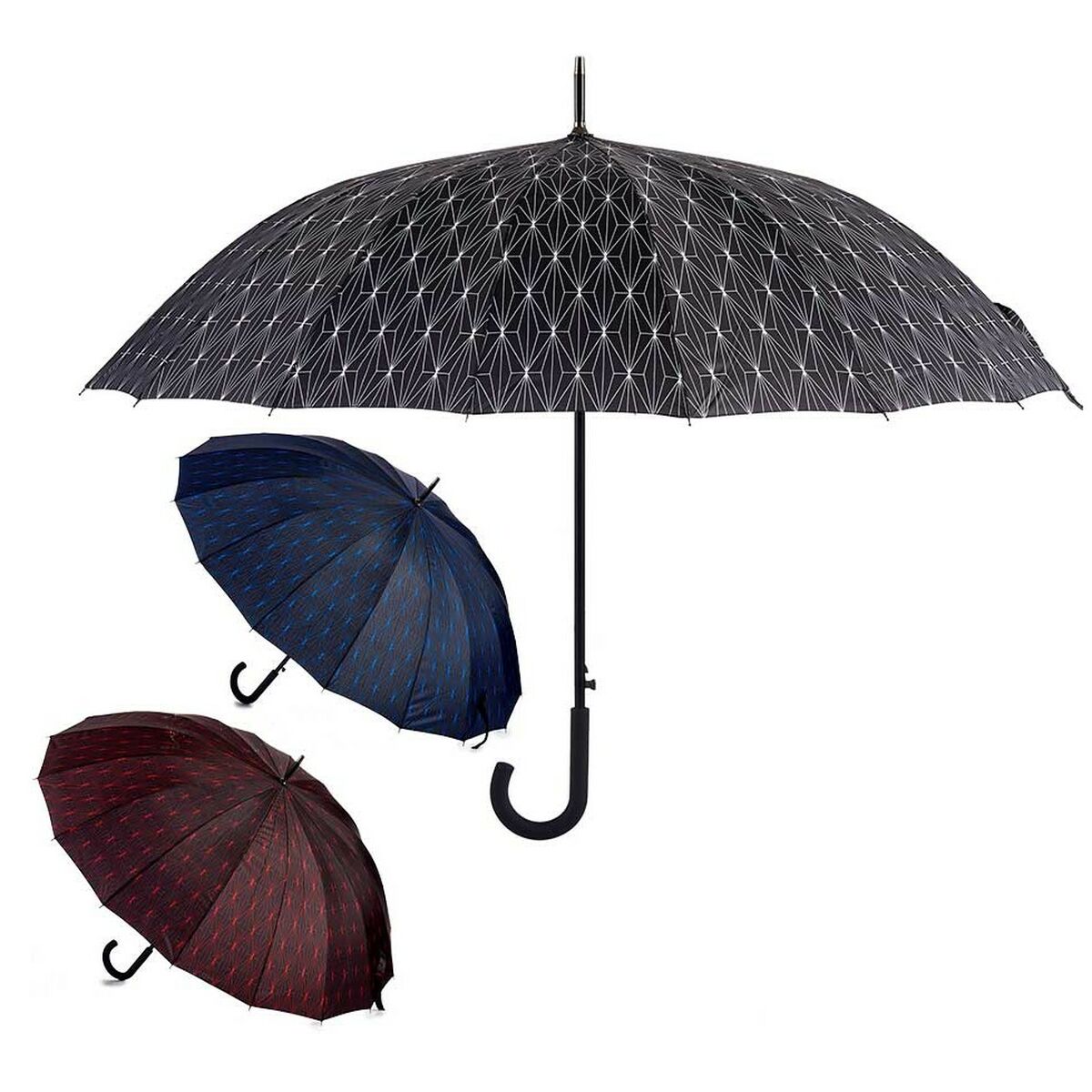 Regenschirm aus Metallfaser 106 x 106 x 93 cm (12 Einheiten)