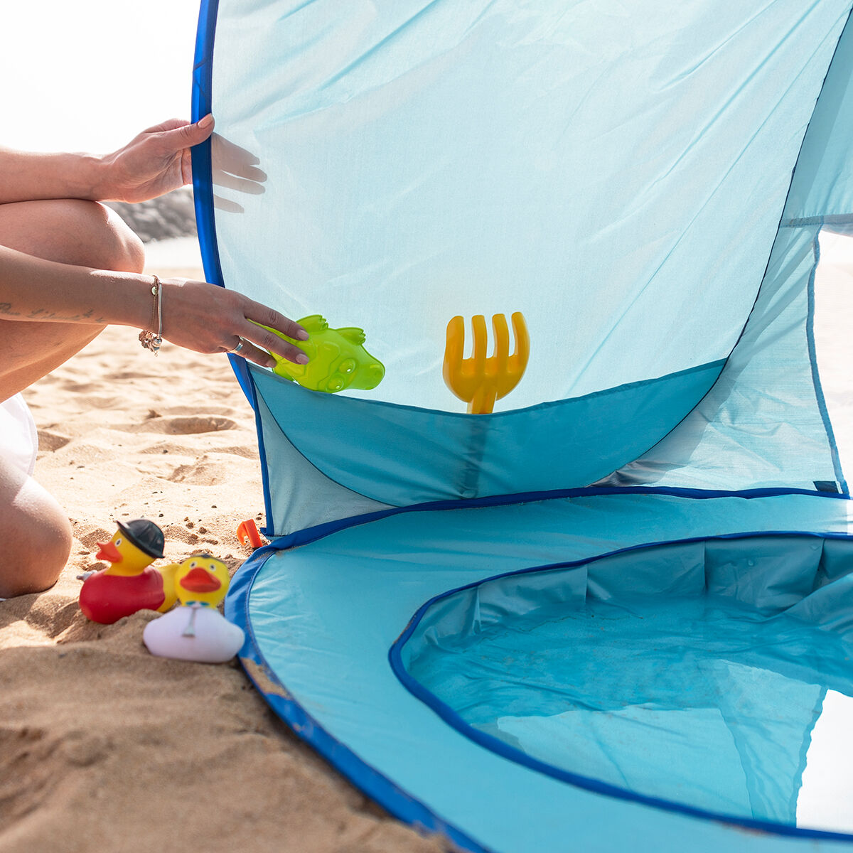 Children’s Beach Tent with Pool Tenfun InnovaGoods Blue (Refurbished B)